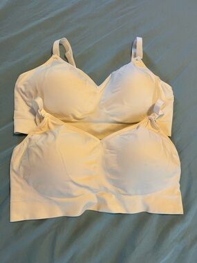 Bundle of 2 White XL Auden Nursing Bras